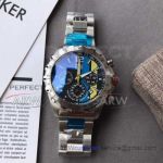 Perfect Replica Tag Heuer Formula 1 Blue And Yellow Dial Stainless Steel Case Chronograph 47mm Watch